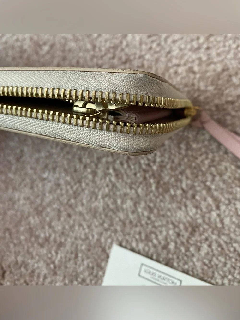 Louis Vuitton | Clemence Wallet | Damier Azur White